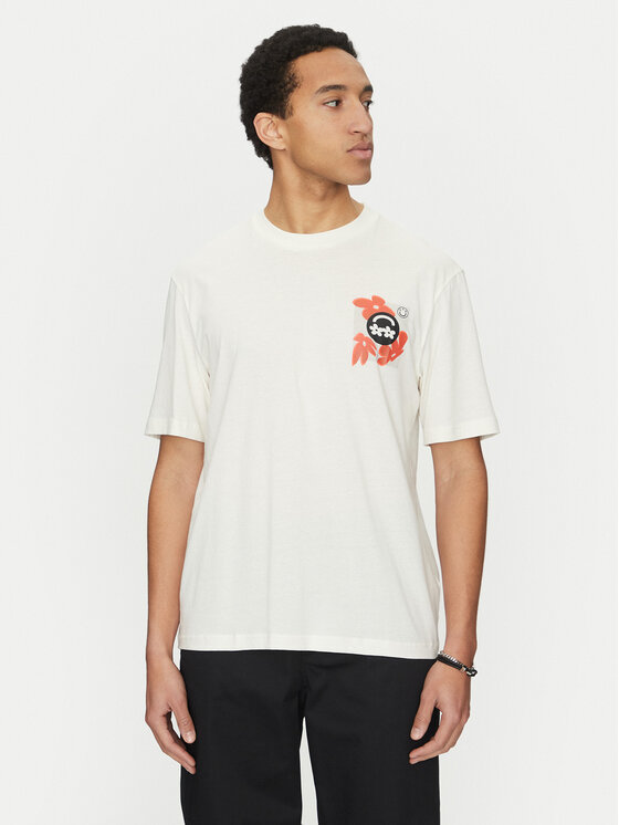 HUGO HUGO Футболка Nufloro 50533387 Білий Regular Fit