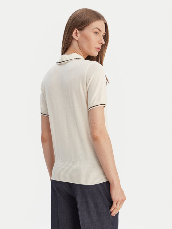 Luisa Spagnoli Luisa Spagnoli Polo Miconia 100295 Écru Regular Fit
