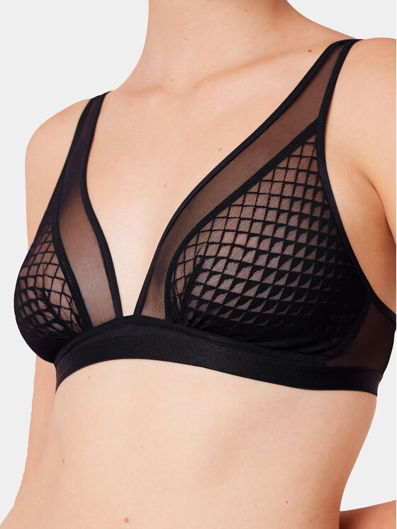 Triumph Triumph Braletė liemenėlė Mysterious Spotlight 10217892 Juoda