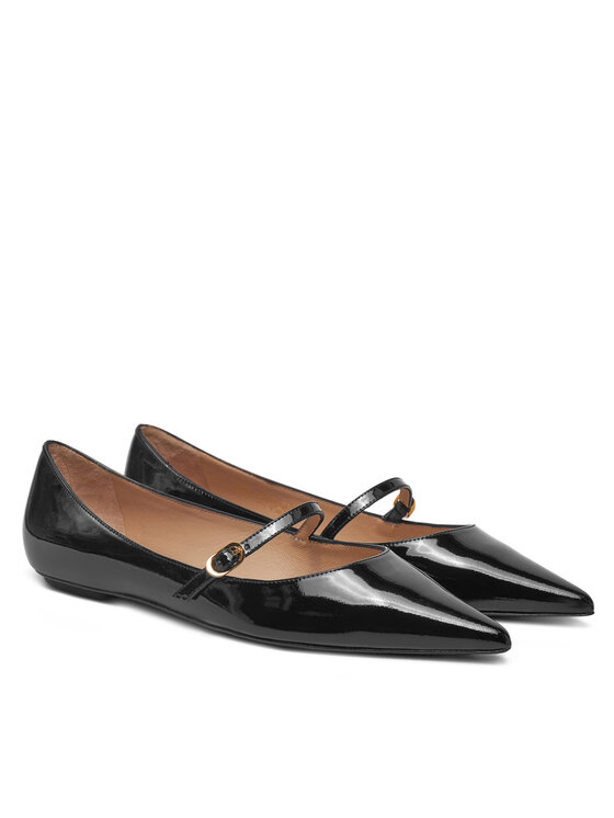 Stuart Weitzman Īsi apavi Stuart Weitzman Emilia Mary Jane Fla SH288 Melns