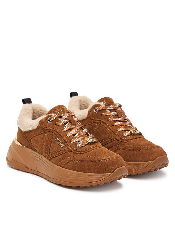 Guess Сникърси Guess FLFFA2 LEA12 Кафяв