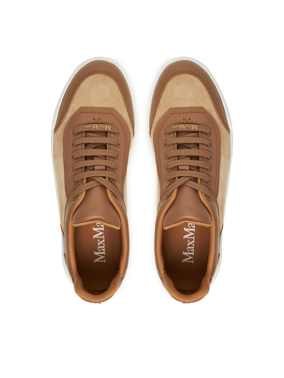 Max Mara Sneakersy Max Mara Maxi 2524766071650 Brązowy