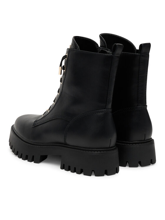 Guess Trapper stila apavi Guess FLTFNA ELE10 Melns