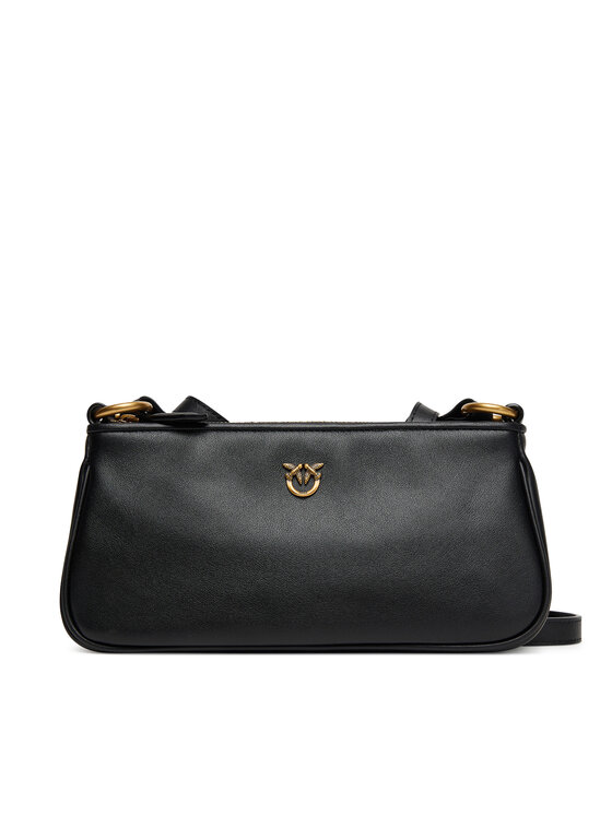 PINKO Kabelka PINKO Half Moon Baguette Mini AI 25-26 PLTT 105069 A0QO Čierna