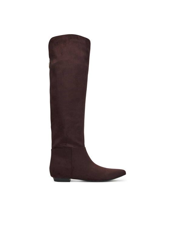 Guess Kozačky Guess FLFCOR ESU11 Tmavě hnědá
