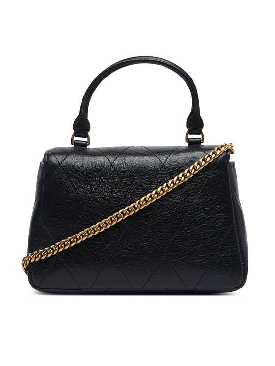 Tory Burch Сумка Tory Burch Charlie Quilted Mini Top Handle Chain Wallet 186032 Чорний