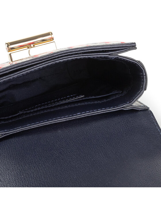 Tommy Hilfiger Torebka Tommy Hilfiger Turnlock Mini Crossover Knitted AW0AW07420 Granatowy
