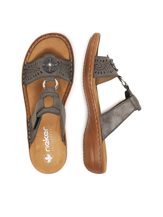 Rieker Nazouváky Rieker 608K1-45 Šedá