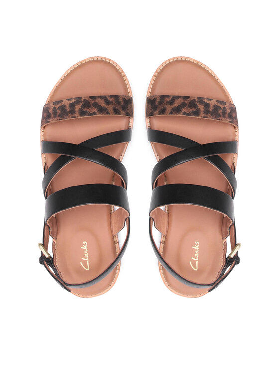 Clarks Sandały Clarks Karsea Sun 261660304 Czarny