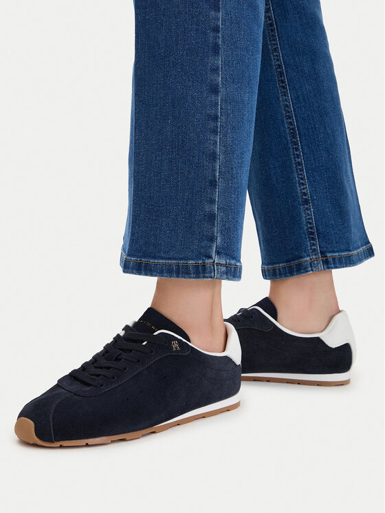 Tommy Hilfiger Αθλητικά Tommy Hilfiger Th Bella Low Runner Suede FW0FW09189 Σκούρο μπλε