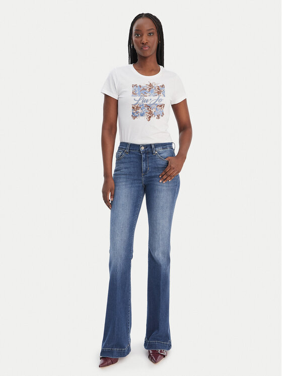 Liu Jo Liu Jo Camiseta WA6493 JS923 Blanco Regular Fit