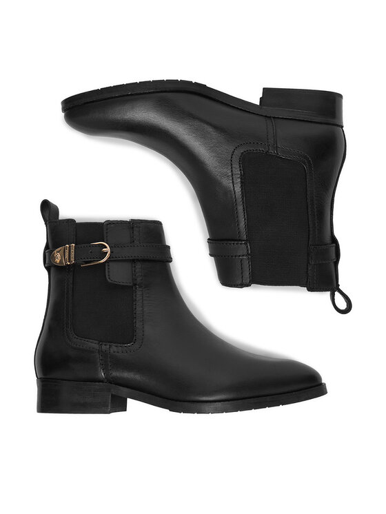 U.S. Polo Assn. Kotníková obuv s elastickým prvkem U.S. Polo Assn. EO-LOUIS001W/GL1 Černá