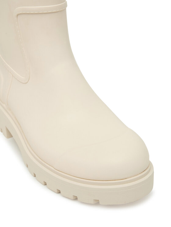 Calvin Klein Jeans Γαλότσες Calvin Klein Jeans Mid Rainboot Rubber YW0YW02004 Εκρού