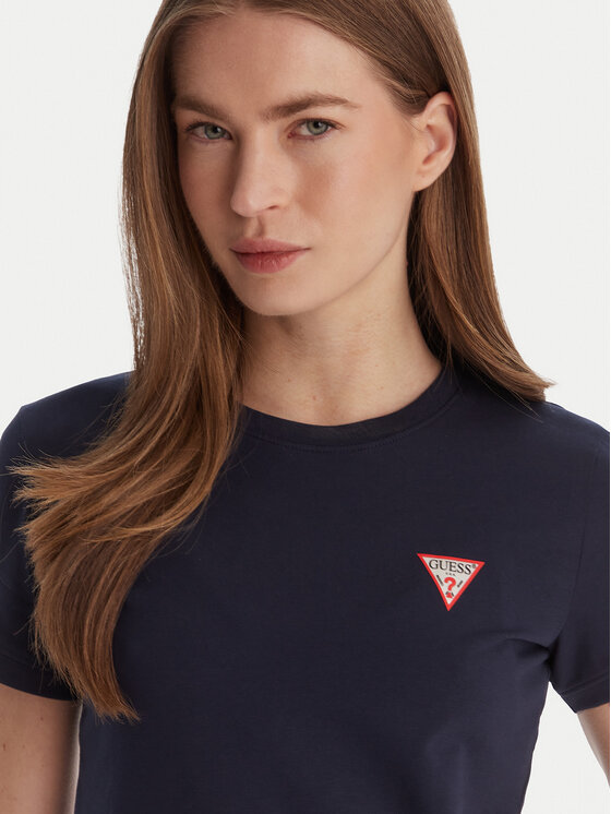 Guess Guess Футболка W2YI44 J1314 Cиній Regular Fit