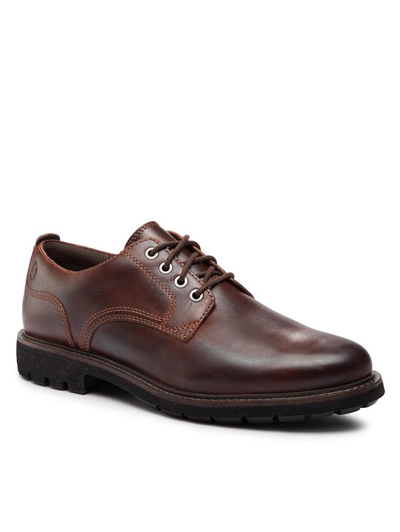 Clarks Nizki čevlji Clarks Batcombe Tie 261734367 Rjava