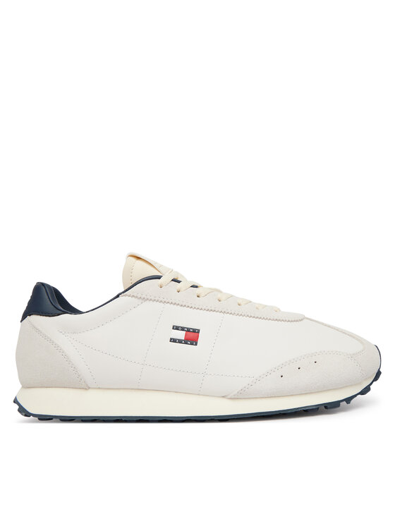 Tommy Jeans Snīkeri Tommy Jeans Tjm Retro Runner Archive Mix Mat EM0EM01763 Gaiši bēša