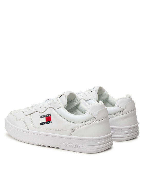 Tommy Jeans Sneakersy Tommy Jeans Tjm Cupsole Leather Ess EM0EM01443 Biela