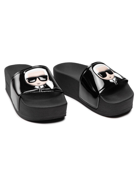 KARL LAGERFELD Šľapky KARL LAGERFELD KL80806 Čierna