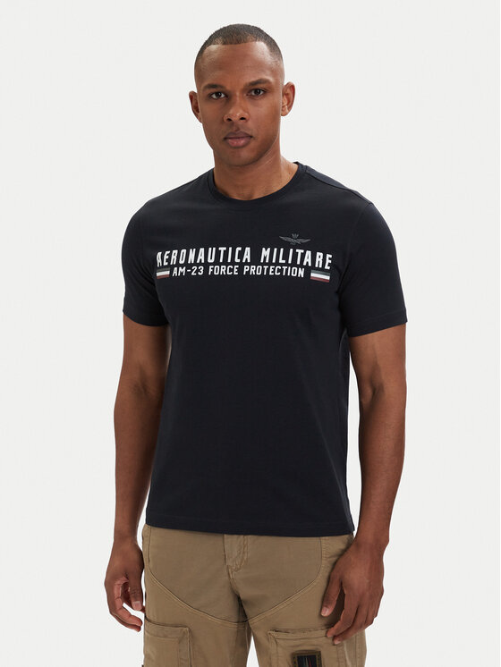 Aeronautica Militare Aeronautica Militare Camiseta 261TS1942UJ00538 Azul marino Regular Fit