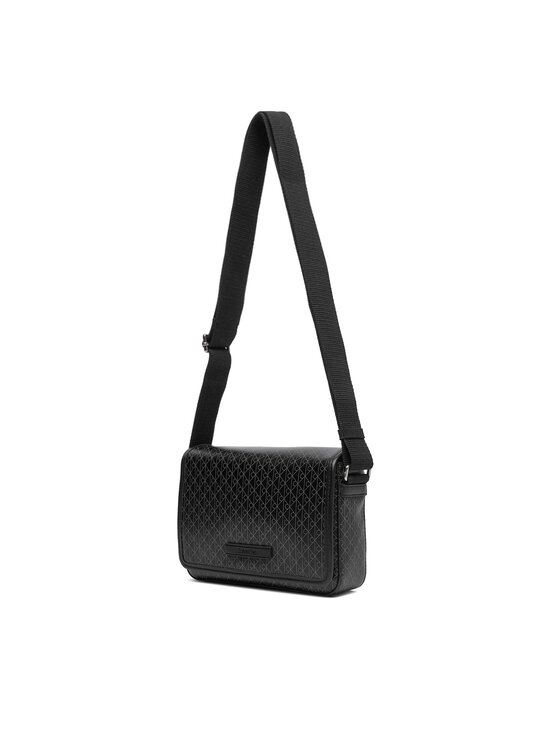 Calvin Klein Somiņa Calvin Klein Emblem Aop Coated Small Flap Mes LV04D3396G Melns