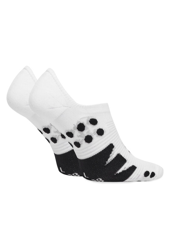 Compressport Členkové ponožky Compressport No Show XU00045 Biela