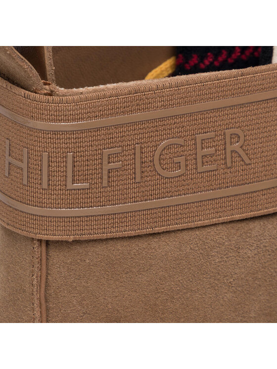 Tommy Hilfiger Auliniai batai Tommy Hilfiger Sporty Outdoor Mid Heel Lace Up FW0FW04341 Ruda