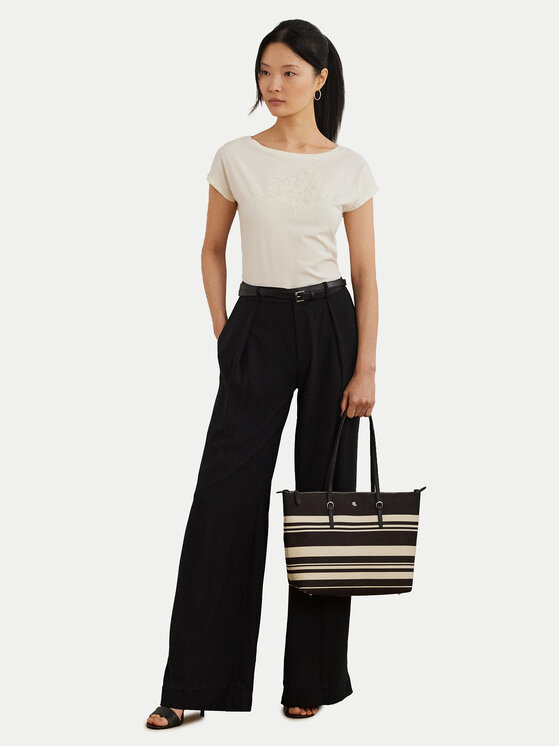 LAUREN RALPH LAUREN LAUREN RALPH LAUREN Футболка 200963933001 Écru Relaxed Fit