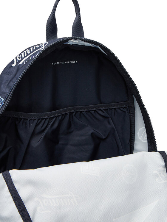 Tommy Hilfiger Раница Tommy Hilfiger Th Essential Printed Backpack AU0AU01992 Тъмносин