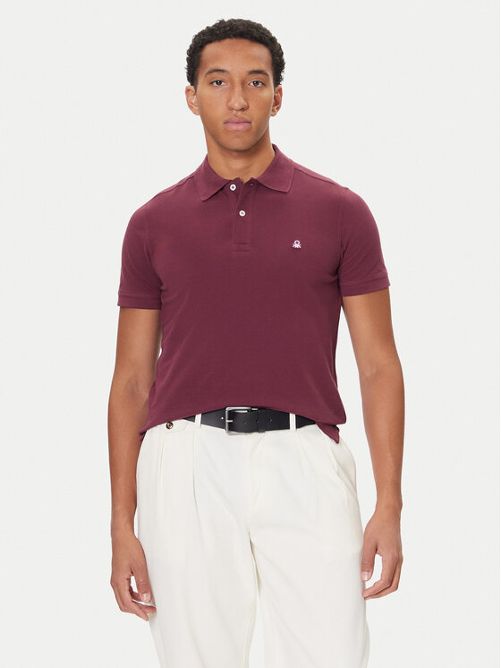 United Colors Of Benetton United Colors Of Benetton Polo majica 3089J3179 Vijolična Regular Fit