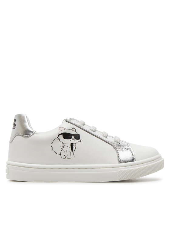 Karl Lagerfeld Kids Sneakersy Karl Lagerfeld Kids Z30321 Biela