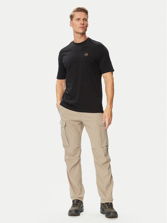 Napapijri Napapijri Camiseta S-Badge NP0A8949 Negro Regular Fit