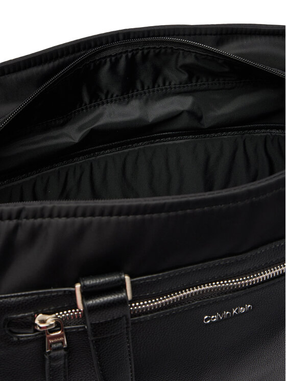 Calvin Klein Geantă Calvin Klein Ssnl Raised Logo Tote LV04D3502G Negru