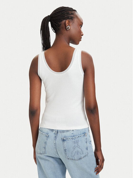 Patrizia Pepe Patrizia Pepe Top 2M4523/J407-W146 Blanco Slim Fit