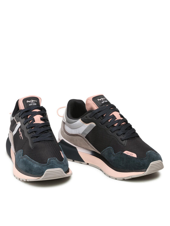 Sneakers Pepe Jeans No22 Spring Woman PLS31347 Negru | Epantofi.ro