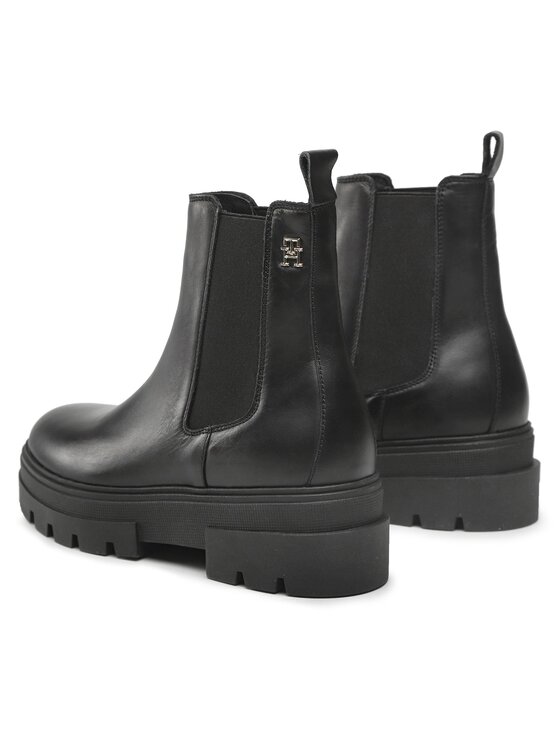 Tommy Hilfiger Боти тип челси Tommy Hilfiger Monochromatic Chelsea Boot FW0FW06899 Черен