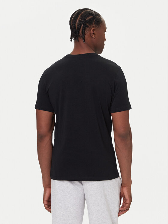 Kappa Kappa Camiseta Authentic 361N6QW Negro Regular Fit