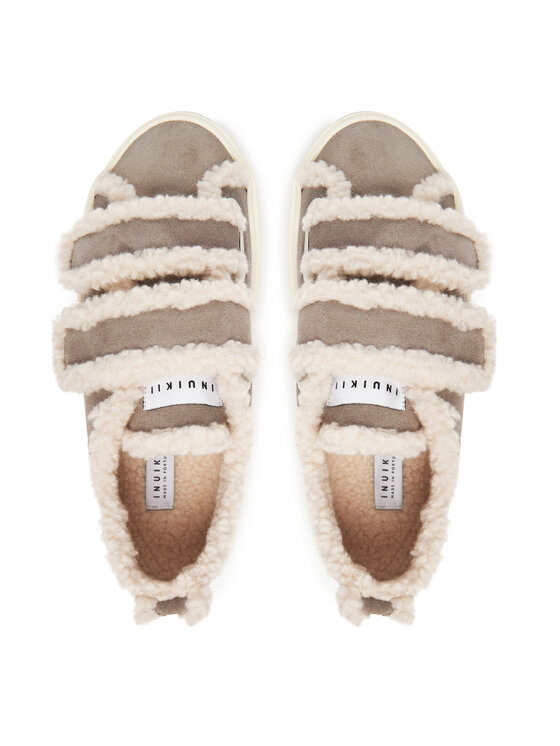 Inuikii Αθλητικά Inuikii Shearling Low Velcro 1001.001.0231 Γκρι