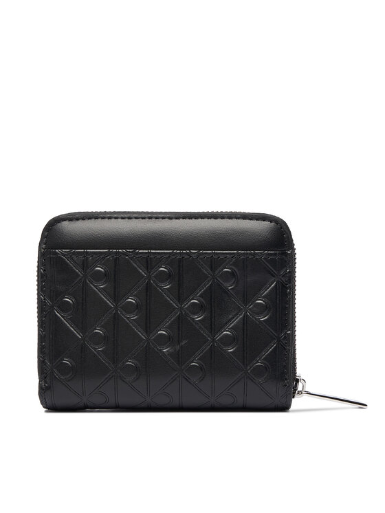 Calvin Klein Novčanik Calvin Klein Emblem Aop Embossed Zip Around LV04F1081G Crna