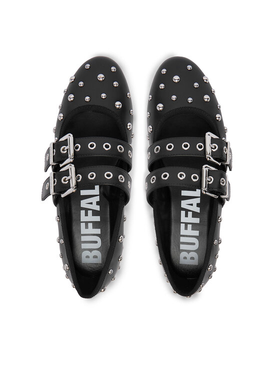 Buffalo Балетки Buffalo Daphne Stud 1620059 Чорний
