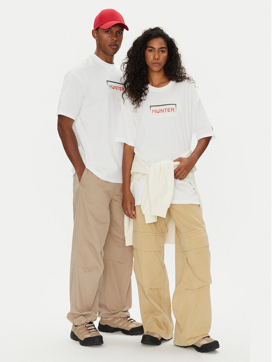 Hunter Hunter Футболка Abele UNISEX HARU0007251 Білий Regular Fit