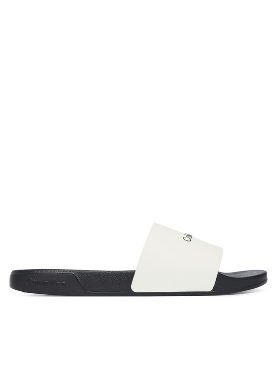 Calvin Klein Klapki Calvin Klein Ess Slide Monobrand Cv HM0HM02107 Biały