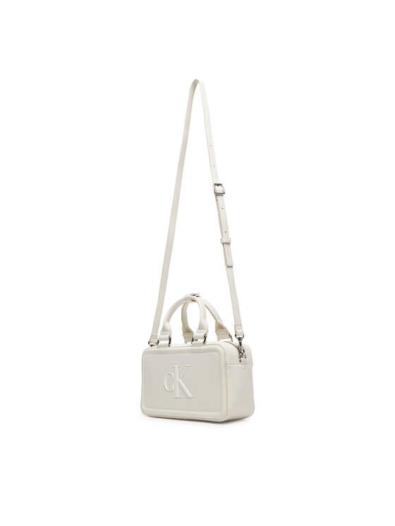 Calvin Klein Kabelka Calvin Klein Bold Ck Bauletto Crossbody LV04F3411G Biela