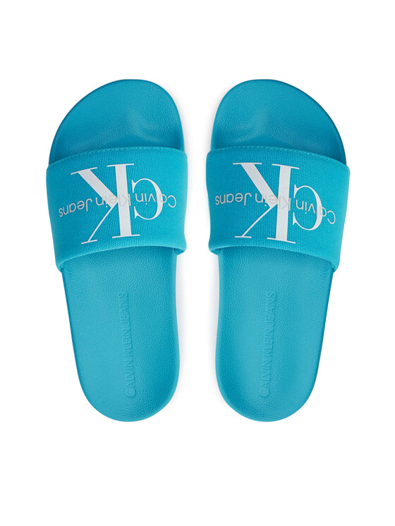 Calvin Klein Jeans Chanclas Calvin Klein Jeans Slide Monogram Co YW0YW00103 Celeste