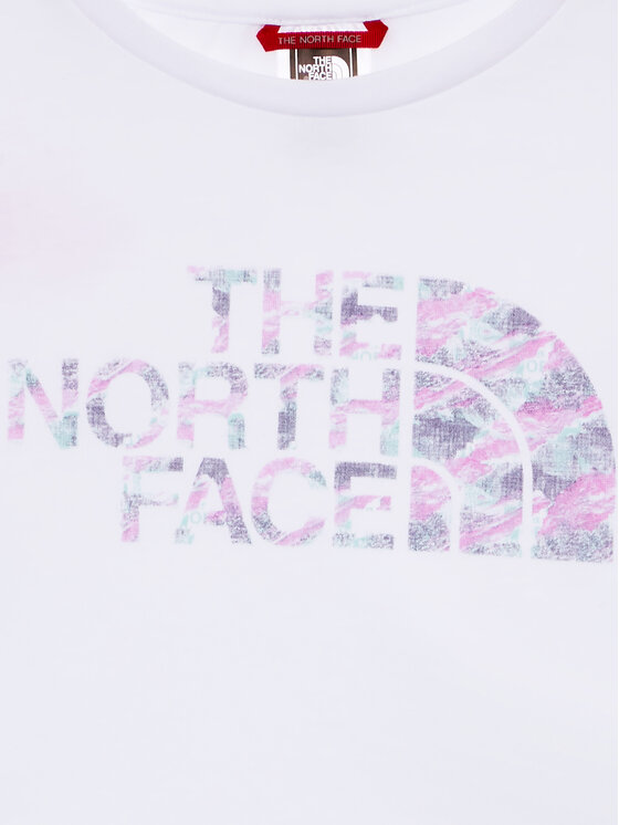 The North Face The North Face Marškinėliai Crop Easy NF0A83EU Balta Regular Fit