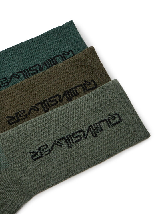Quiksilver Дълги чорапи Quiksilver AS_QUIKSILVER_100W_SS25 (3-PACK) Каки