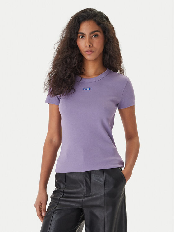 HUGO HUGO Camiseta Easy 50523924 Violeta Slim Fit