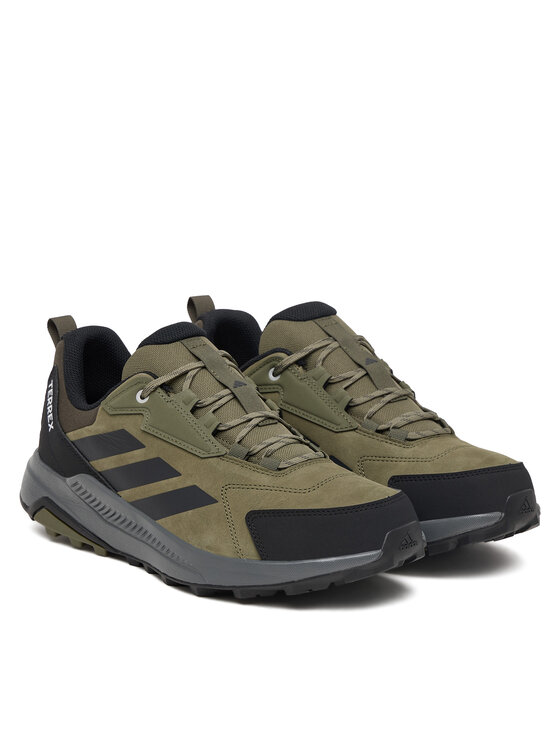 adidas Туристически adidas Terrex Anylander Leather Hiking KJ5211 Зелен