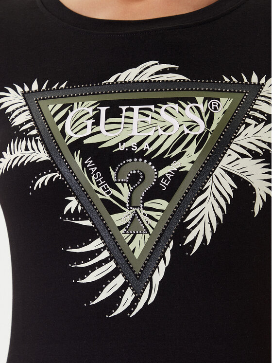 Guess Guess Camiseta W5YI13 J1314 Negro Regular Fit