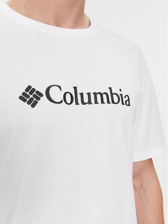 Columbia Columbia Majica Csc Basic Logo 1680053 Bela Regular Fit