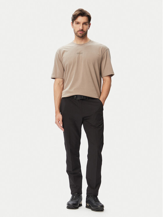 BOSS BOSS Marškinėliai Tee 10 50519368 Smėlio Relaxed Fit